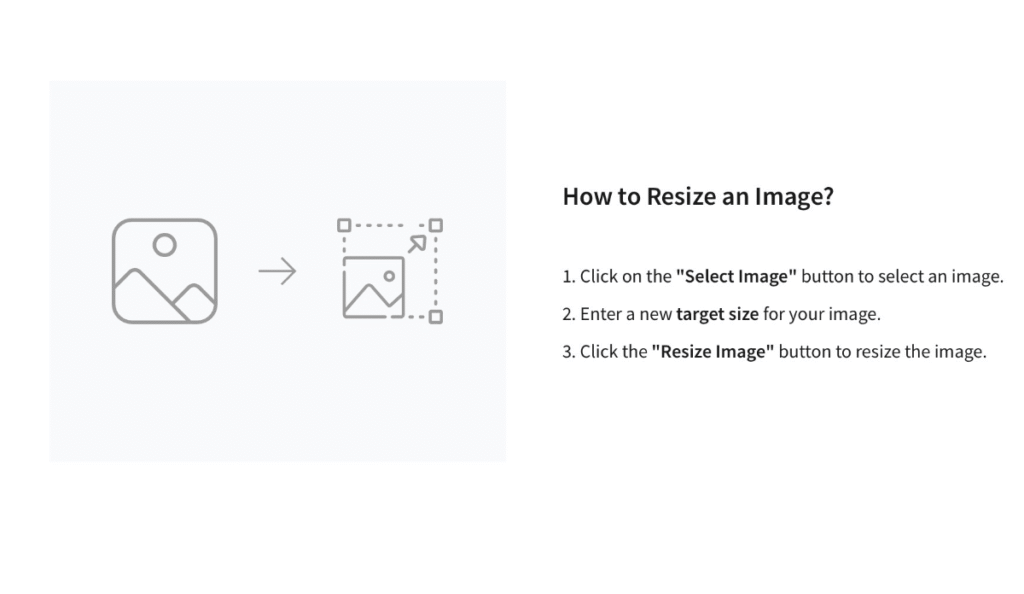 Steps to resize image online on free image resizer